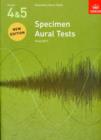 Image for Specimen aural tests  : from 2011: Grades 4 &amp; 5