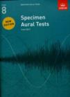 Image for Specimen aural tests  : from 2011: Grade 8