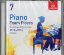 Image for Piano Exam Pieces 2013 &amp; 2014 CD, ABRSM Grade 7