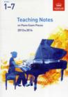 Image for Teaching notes on piano exam pieces 2013 &amp; 2014Grades 1-7