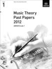 Image for Music theory past papers 2012: ABRSM grade 1
