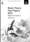 Image for Music Theory Past Papers 2012 Model Answers, ABRSM Grade 4