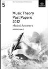 Image for Music theory past papers 2012: Model answers