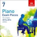 Image for Piano Exam Pieces 2015 &amp; 2016, Grade 7, CD
