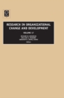 Image for Research in organizational change and development.