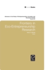 Image for Frontiers in eco-entrepreneurship research