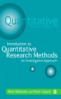 Image for Introduction to quantitative research methods: an investigative approach