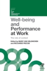 Image for Well-being and Performance at Work