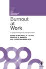 Image for Burnout at work  : a psychological perspective