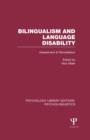 Image for Bilingualism and Language Disability (PLE: Psycholinguistics)