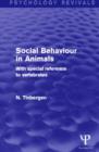 Image for Social behaviour in animals  : with special reference to vertebrates