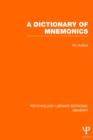 Image for MemoryVolume 1,: A dictionary of mnemonics