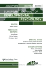 Image for Evidence-based Parent Education Programmes to Promote Positive Parenting : A Special Issue of the European Journal of Developmental Psychology