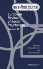 Image for European Review of Social Psychology: Volume 22