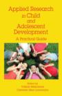 Image for Applied Research in Child and Adolescent Development