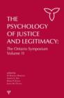 Image for The psychology of justice and legitimacy