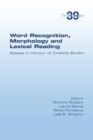 Image for Word Recognition, Morphology and Lexical Reading : Essays in Honour of Cristina Burani