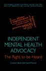 Image for Independent Mental Health Advocacy  : the right to be heard