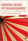 Image for Making sense of management  : a critical introduction
