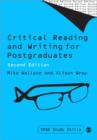 Image for Critical Reading and Writing for Postgraduates