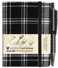 Image for Waverley S.T. (S): Black &amp; White Mini with Pen Pocket Genuine Tartan Cloth Commonplace Notebook