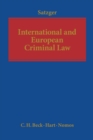 Image for International and European Criminal Law
