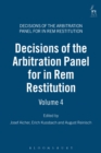 Image for Decisions of the Arbitration Panel for In Rem Restitution, Volume 4