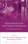 Image for International Law and Dispute Settlement