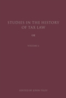 Image for Studies in the history of tax law