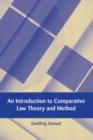 Image for An introduction to comparative law theory and method