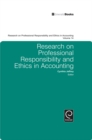 Image for Research on professional responsibility and ethics in accounting.: (Research in experimental economics)