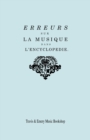 Image for Erreurs sur la musique dans l&#39;Encyclopedie [de J.J. Rousseau]