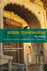 Image for Access to knowledge in India: new research on intellectual property, innovation &amp; development