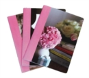 Image for Pretty Pastel Flowers Large Paperback Notebooks (pack of 3)