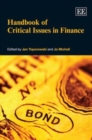 Image for Handbook of critical issues in finance