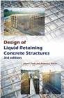 Image for Design of liquid retaining concrete structures