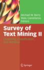 Image for Survey of Text Mining II : Clustering, Classification, and Retrieval