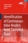 Image for Identification of Continuous-time Models from Sampled Data