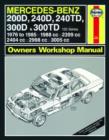 Image for Mercedes-Benz 200D, 240D, 240TD, 300D and 300TD (123 Series) 1976-85 Owner&#39;s Workshop Manual