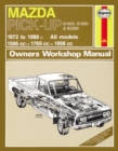 Image for Mazda B1600, B1800 &amp; B2000 Pick Up Petrol (72 - 88) Up To F