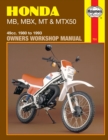 Image for Honda MB, MBX, MT &amp; MTX50 (80-93) Haynes Repair Manual