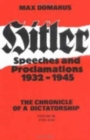 Image for Hitler Speeches and Proclamations : v. 3 : 1939-40