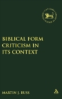Image for Biblical Form Criticism in its Context