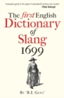 Image for The first English dictionary of slang 1699