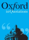 Image for Oxford in quotations
