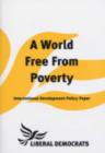 Image for A World Free from Poverty : International Development Policy Paper