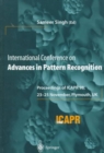 Image for International Conference on Advances in Pattern Recognition  : proceedings of ICAPR 98, 23-25 Nov 1998, Plymouth
