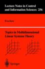 Image for Topics in Multidimensional Linear Systems Theory