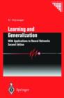 Image for Learning and generalisation  : with applications to neural networks
