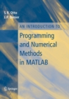 Image for An Introduction to Programming and Numerical Methods in MATLAB